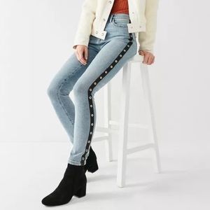 BDG Twig High-Rise Crop Skinny Jeans with Grommets